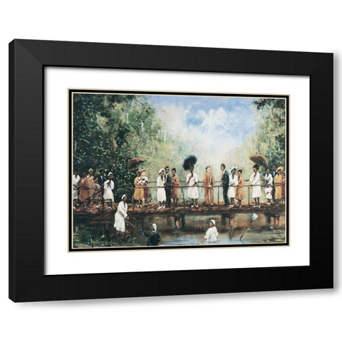 Black Baptism Black Modern Wood Framed Art Print with Double Matting by Unknown