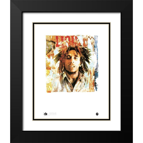 Marley Lion Black Modern Wood Framed Art Print with Double Matting by Frontline