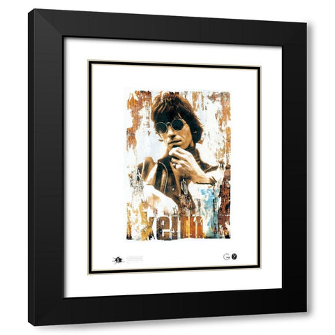 Keith Shades Black Modern Wood Framed Art Print with Double Matting by Frontline