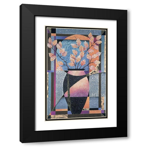 Ming Vase Black Modern Wood Framed Art Print with Double Matting by Unknown