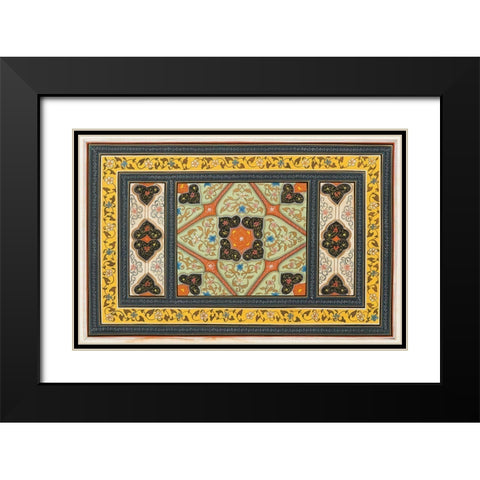 Magic Carpet I Black Modern Wood Framed Art Print with Double Matting by Unknown