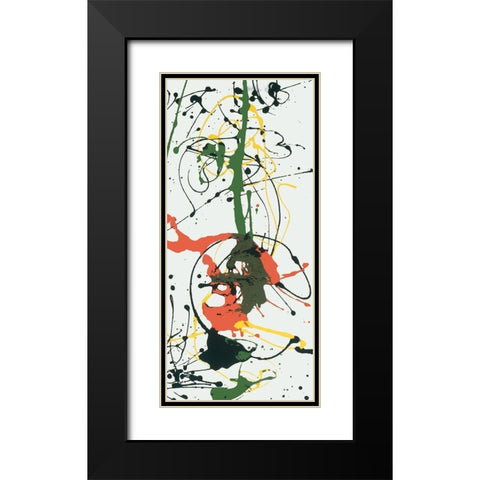 Splat Black Modern Wood Framed Art Print with Double Matting by Unknown