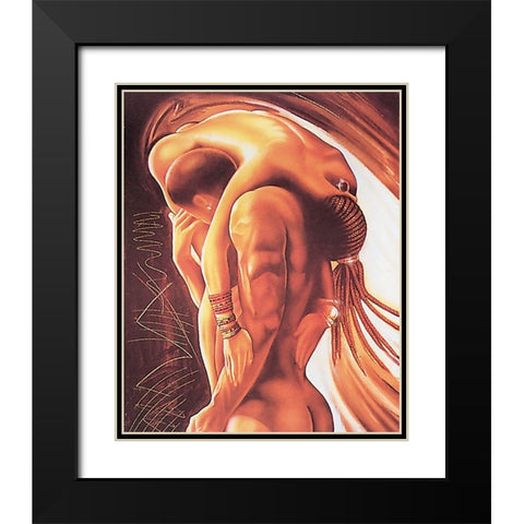 Your Love Black Modern Wood Framed Art Print with Double Matting by Unknown