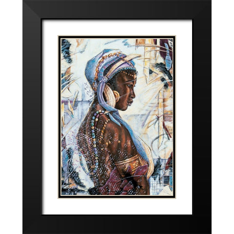 The Tear Black Modern Wood Framed Art Print with Double Matting by Unknown