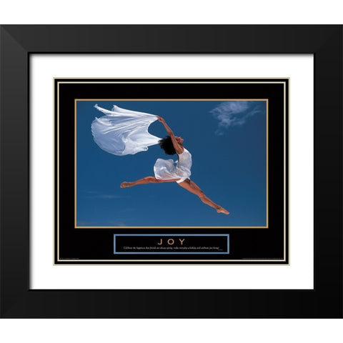 Joy - Dance Black Modern Wood Framed Art Print with Double Matting by Unknown