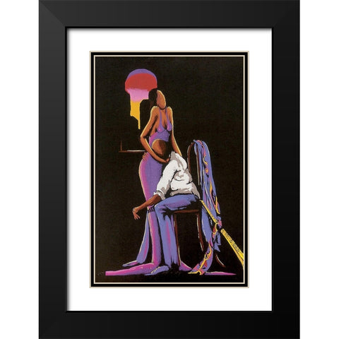 After the Show Black Modern Wood Framed Art Print with Double Matting by Unknown