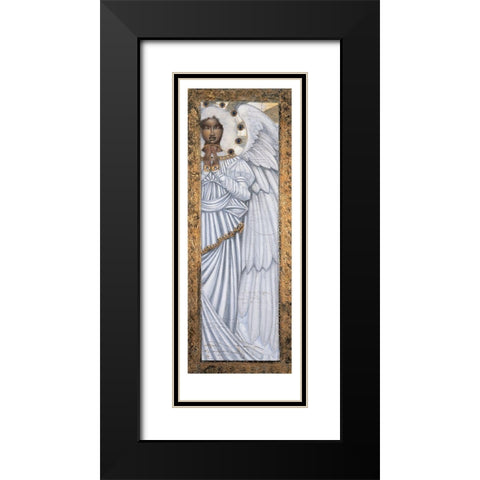 Archangel Right Black Modern Wood Framed Art Print with Double Matting by Unknown