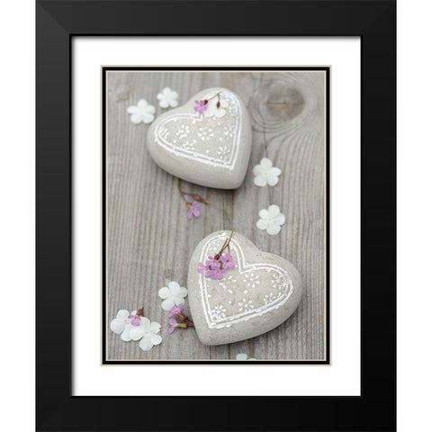 Love Etcâ€¦ Black Modern Wood Framed Art Print with Double Matting by Chatelain, Sonia