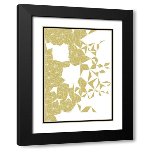 Onirique dorÃ© Black Modern Wood Framed Art Print with Double Matting by Braun Studio
