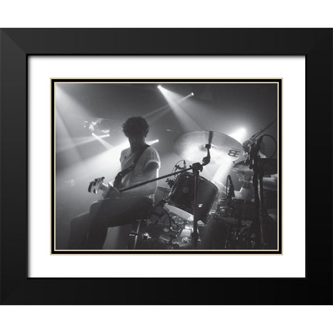 Music live 2 Black Modern Wood Framed Art Print with Double Matting by Braun Studio