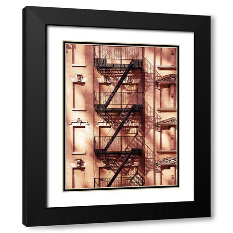 Escaliers 2 Black Modern Wood Framed Art Print with Double Matting by BRAUN Studio