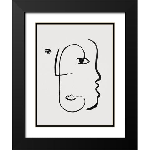 Braun Studio - Visages II Black Modern Wood Framed Art Print with Double Matting by Braun Studio