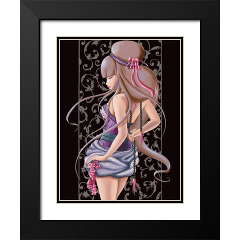 Lilou Boudoir Black Modern Wood Framed Art Print with Double Matting by Rhumeur, Aurelie