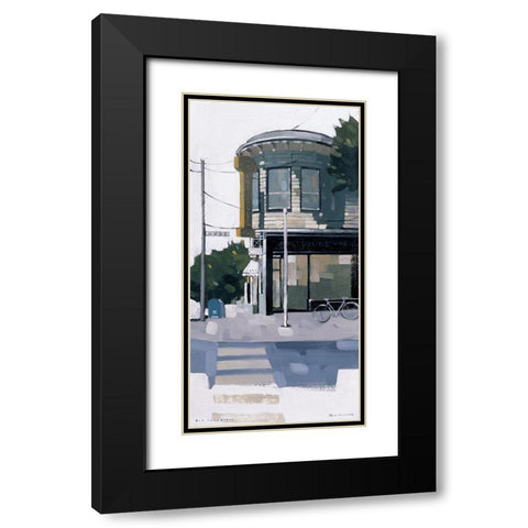 San Francisco II Black Modern Wood Framed Art Print with Double Matting by Tan, Maurice