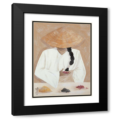 Les epices Black Modern Wood Framed Art Print with Double Matting by Dothy