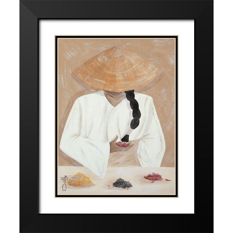 Les epices Black Modern Wood Framed Art Print with Double Matting by Dothy