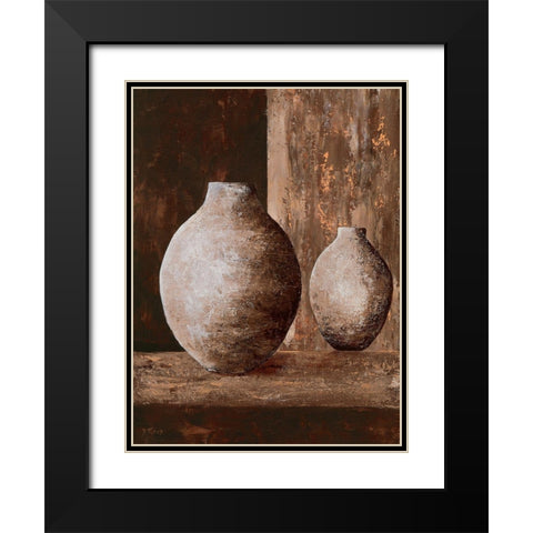 Origine I Black Modern Wood Framed Art Print with Double Matting by Flaud, Beatriz