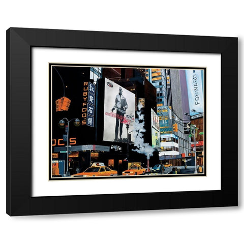 Reebock Black Modern Wood Framed Art Print with Double Matting by Toque, Harry