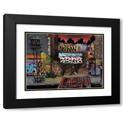 Wild Life I Black Modern Wood Framed Art Print with Double Matting by Butch and Pea