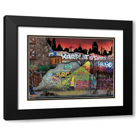 Wild Life II Black Modern Wood Framed Art Print with Double Matting by Butch and Pea
