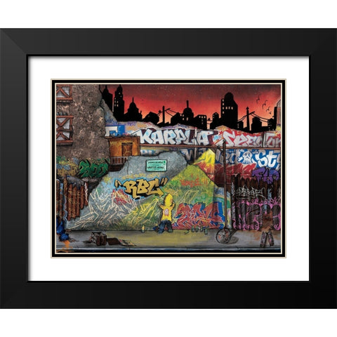 Wild Life II Black Modern Wood Framed Art Print with Double Matting by Butch and Pea