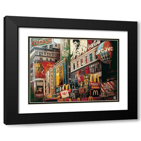 Al Black Modern Wood Framed Art Print with Double Matting by Arietti, Fabienne