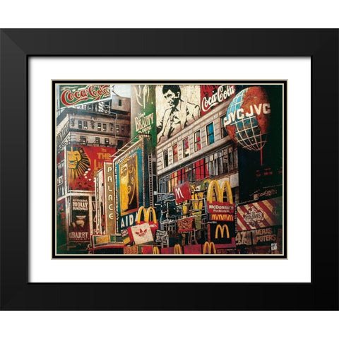 Al Black Modern Wood Framed Art Print with Double Matting by Arietti, Fabienne