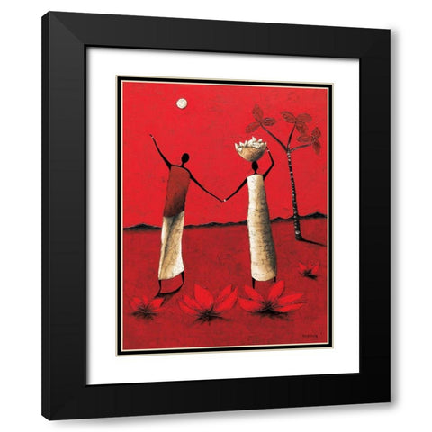 Un possible Black Modern Wood Framed Art Print with Double Matting by Rauscher, Michel