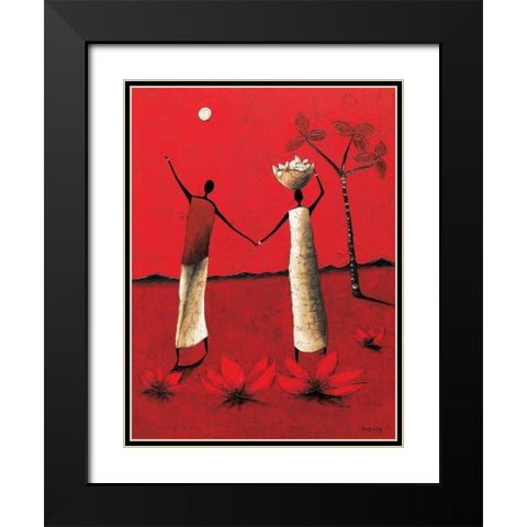 Un possible Black Modern Wood Framed Art Print with Double Matting by Rauscher, Michel