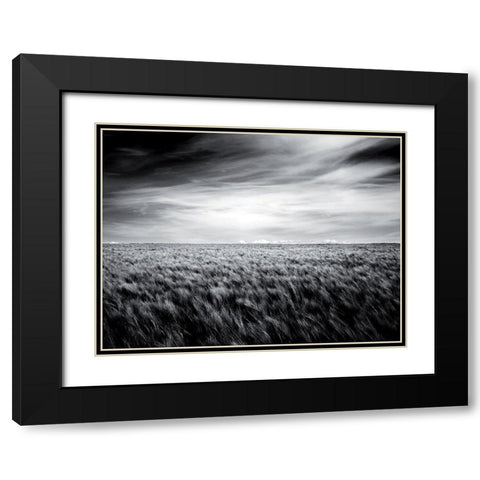 Le grand souffle Black Modern Wood Framed Art Print with Double Matting by de Lattre, Pascal
