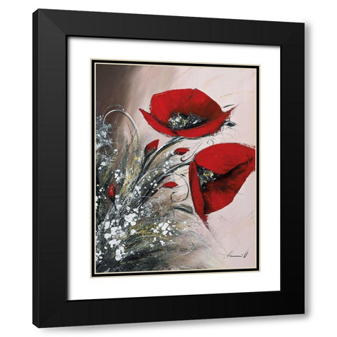 Apotheose I Black Modern Wood Framed Art Print with Double Matting by Tramoni, Oliver