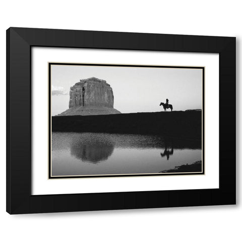 Indian Black Modern Wood Framed Art Print with Double Matting by Braun Studio