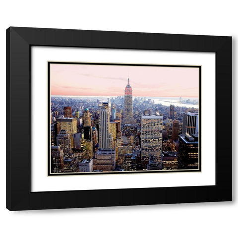 Red Empire Black Modern Wood Framed Art Print with Double Matting by Setboun, Michel