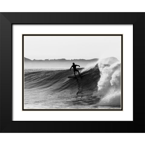 Braun Studio - Surf Black Modern Wood Framed Art Print with Double Matting by Braun Studio