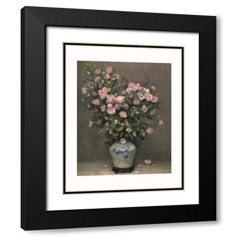 Rosiers Black Modern Wood Framed Art Print with Double Matting by DYF