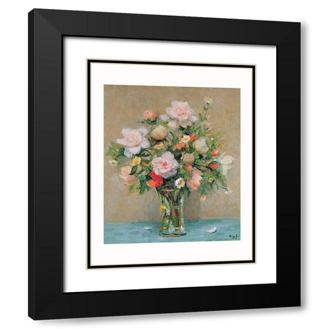Le bouquet de Corinne Black Modern Wood Framed Art Print with Double Matting by DYF