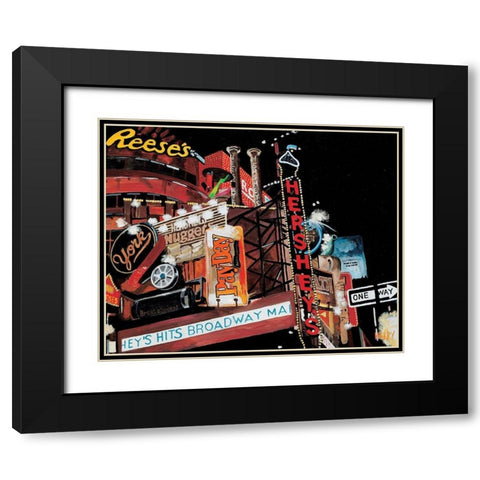 Bonbons, caramelsâ€¦ Black Modern Wood Framed Art Print with Double Matting by Toque, Harry