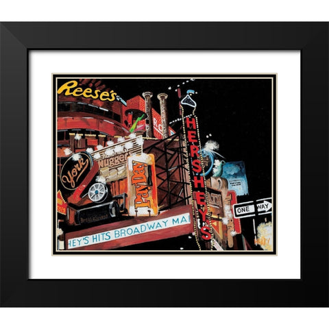 Bonbons, caramelsâ€¦ Black Modern Wood Framed Art Print with Double Matting by Toque, Harry