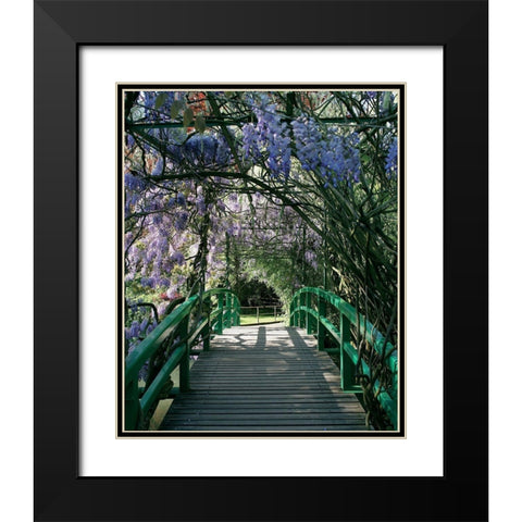 Jardin de Monet a Giverny I Black Modern Wood Framed Art Print with Double Matting by Pinsard, Laurent