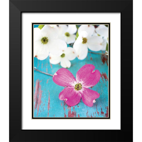 Fleurs du matin Black Modern Wood Framed Art Print with Double Matting by Fox, Susan