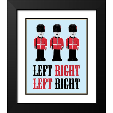 Left Right Black Modern Wood Framed Art Print with Double Matting by BRAUN Studio