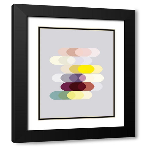 FiftiesMemo 3 Black Modern Wood Framed Art Print with Double Matting by Braun Studio