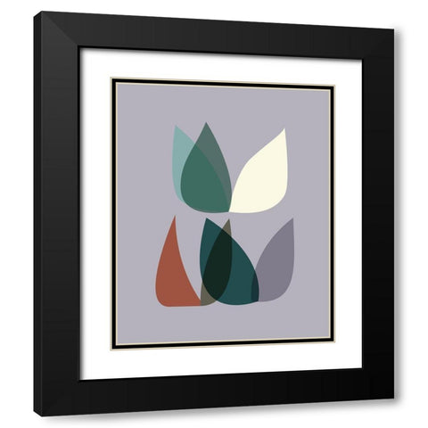 FiftiesMemo 2 Black Modern Wood Framed Art Print with Double Matting by Braun Studio