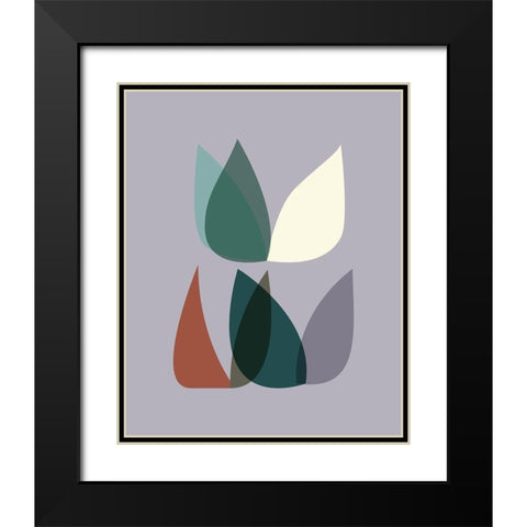 FiftiesMemo 2 Black Modern Wood Framed Art Print with Double Matting by Braun Studio