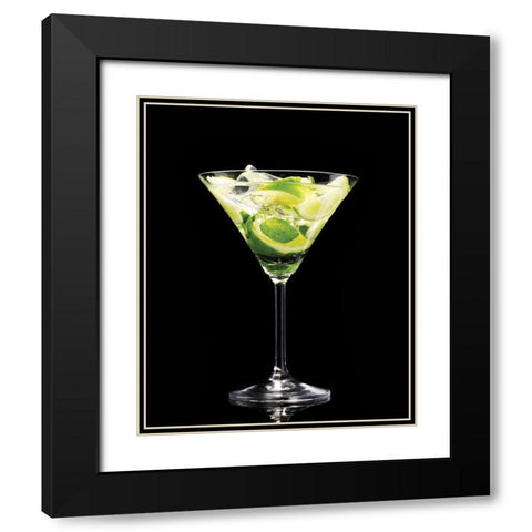 Mojito 2 Black Modern Wood Framed Art Print with Double Matting by Braun Studio