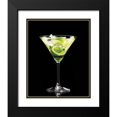 Mojito 2 Black Modern Wood Framed Art Print with Double Matting by Braun Studio