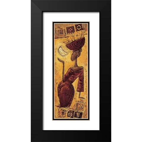 Le 5eme element Black Modern Wood Framed Art Print with Double Matting by Vital, Isabelle