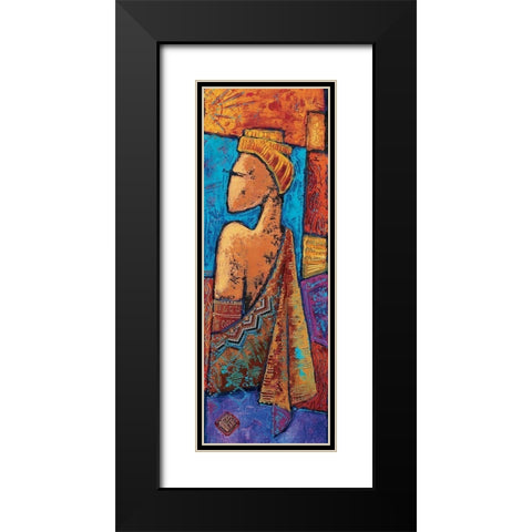 Je taime Black Modern Wood Framed Art Print with Double Matting by Vital, Isabelle