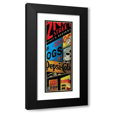 Fullmoon Saloon III Black Modern Wood Framed Art Print with Double Matting by Arietti, Fabienne