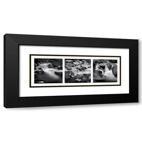 Eaux vives Black Modern Wood Framed Art Print with Double Matting by Poli, Jean-Philippe